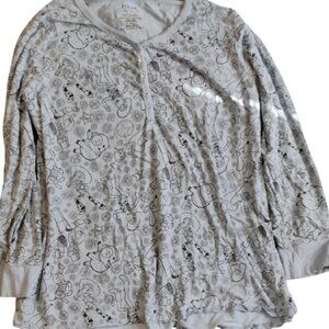 Vera Bradley Light Blue Patterned Long Sleeve Toy Story Graphics